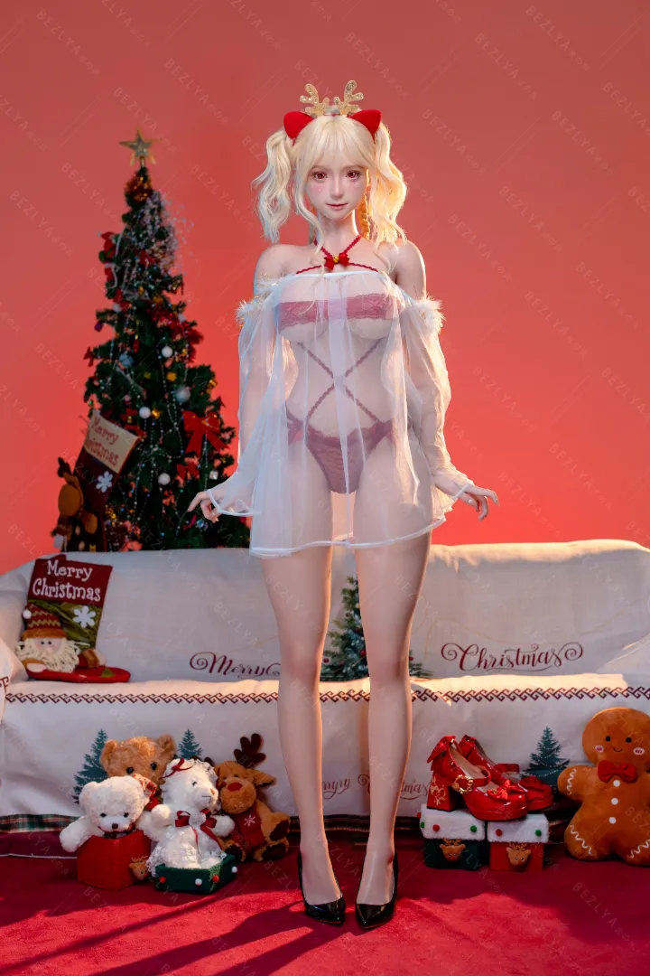 155cm (5ft1) E-Cup Lightweight Silicone Sex Doll, Movable Jaw Head momo